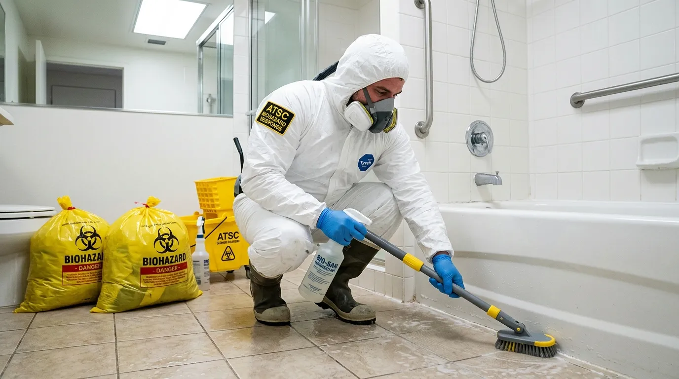 Decontamination equipment deployed for Blood Cleanup in Coalinga